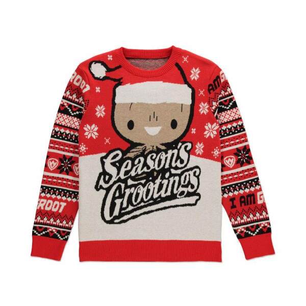Suéter Christmas Season’s Grootings Guardianes de la Galaxia talla L - Collector4u.com