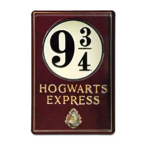 Placa de Chapa 3D Platform 9 3/4 Harry Potter 20 x 30 cm - Collector4u.com