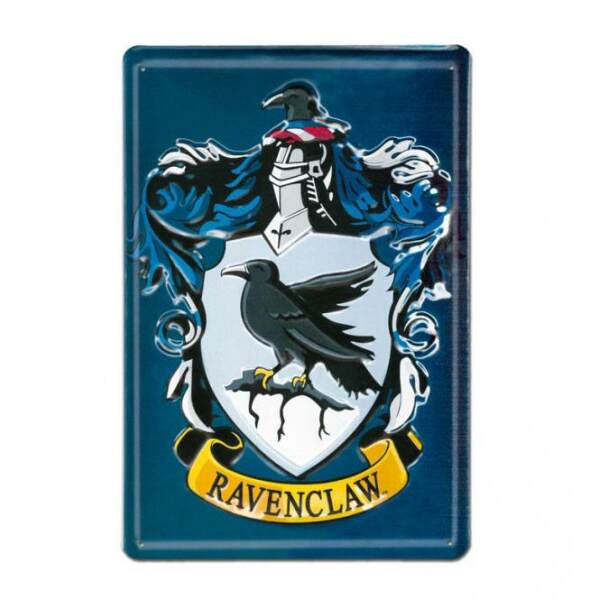 Placa de Chapa 3D Ravenclaw Harry Potter 20 x 30 cm - Collector4u.com