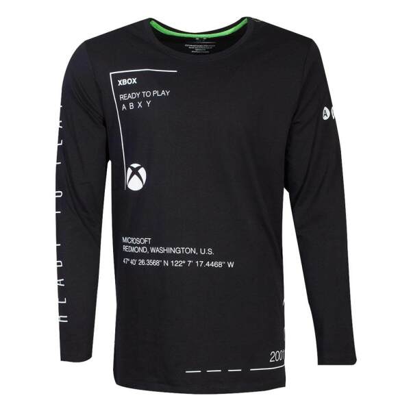 Microsoft Xbox Camiseta Mangas Largas Ready To Play talla L - Collector4U.com