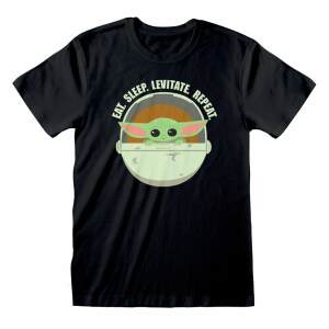 Camiseta Eat Sleep Levitate Star Wars The Mandalorian talla L - Collector4U.com