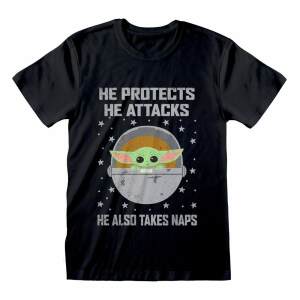 Camiseta Protects And Attacks Star Wars The Mandalorian talla L - Collector4U.com