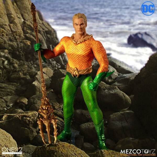 Figura 1/12 Aquaman 17 cm One:12 DC Comics Mezco Toys - Collector4u.com