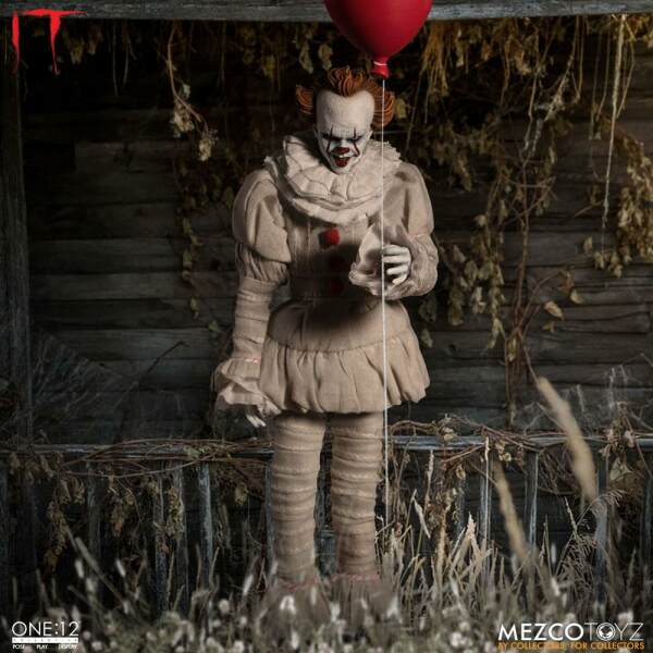 Stephen King's It 2017 Figura 1/12 Pennywise 17 cm One:12 Mezco Toys - Collector4U.com