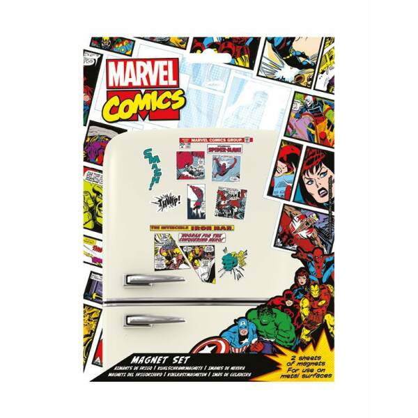 Set de Imanes Retro Heroes Marvel Comics - Collector4U.com