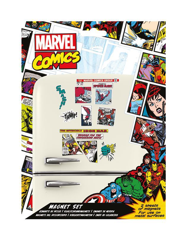 Set de Imanes Retro Heroes Marvel Comics - Collector4U.com