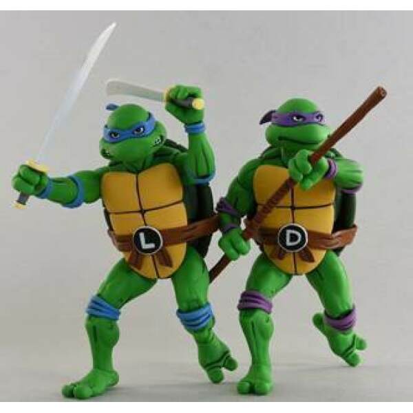 Figuras Leonardo & Donatello Tortugas Ninja Pack de 2 18 cm - Collector4U.com