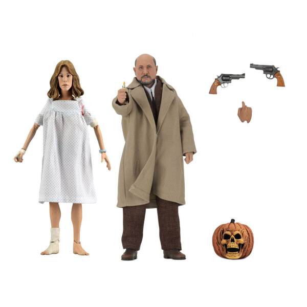 Halloween 2: Sanguinario Pack de 2 Figuras Retro Doctor Loomis & Laurie Strode 20 cm - Collector4u.com