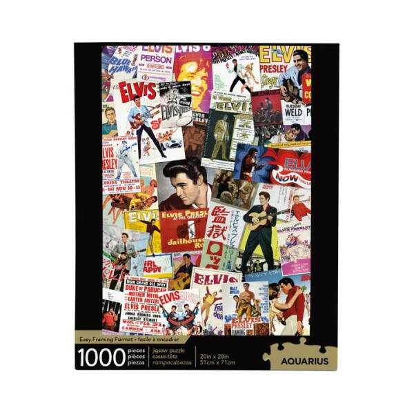 Puzzle Movie Poster Collage Elvis Presley (1000 piezas) - Collector4U.com