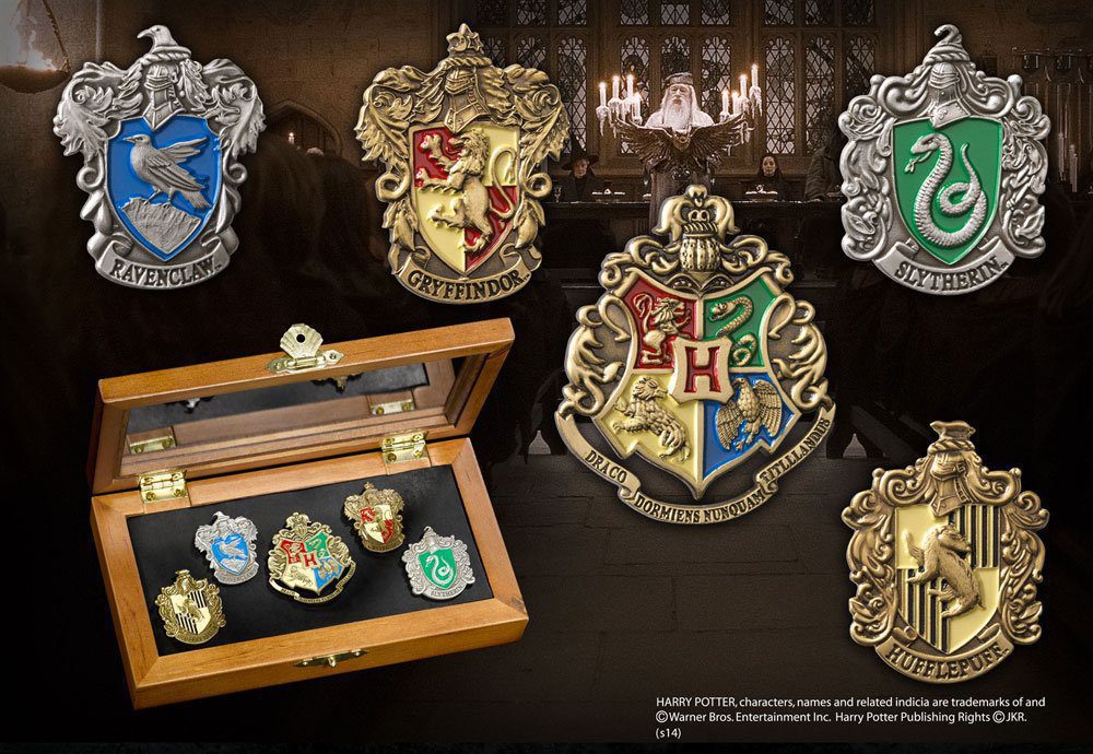 Chapas Collección Casas de Hogwarts Harry Potter 5 - Collector4u.com
