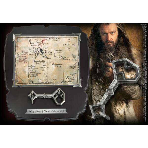 Llave con Mapa de Erebor El Hobbit Réplica 1/1 Deluxe - Collector4u.com
