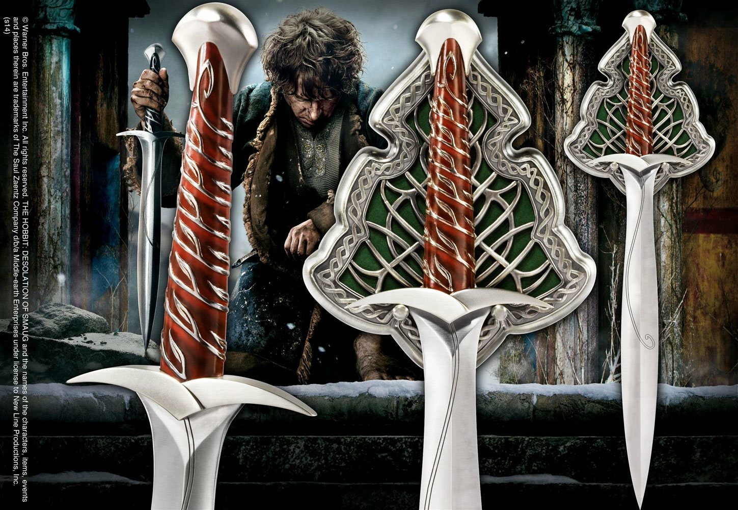 Espada de Bilbo Bolsón El Hobbit Réplica 1/1 56 cm - Collector4u.com