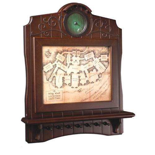 Llavero de pared en madera Mapa de Bag End El Hobbit - Collector4u.com