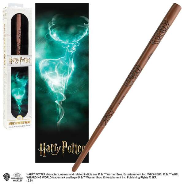 Varita Mágica James Potter Harry Potter PVC 30 cm - Collector4u.com
