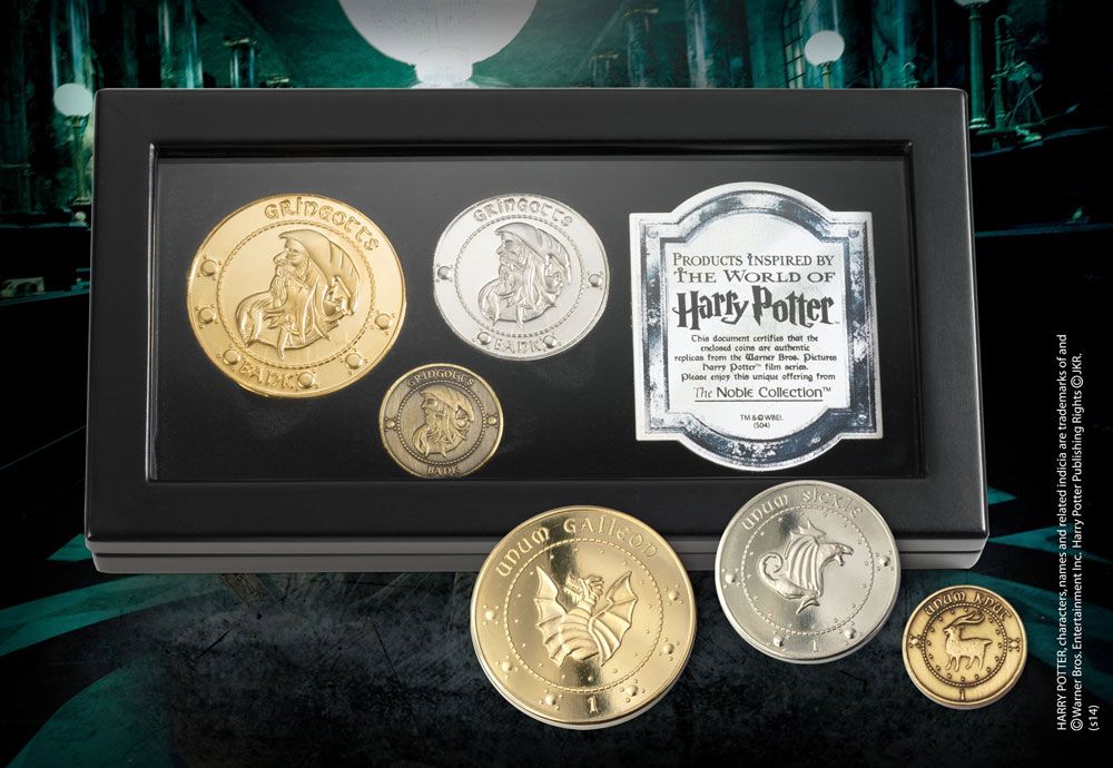 Réplica Set de Monedas El Banco Gringotts Harry Potter - Collector4u.com