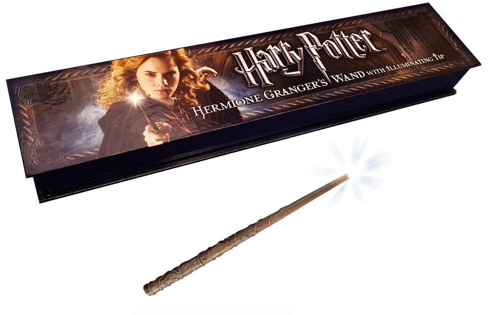 Varita mágica con luz Hermione Granger Harry Potter 38 cm - Collector4u.com