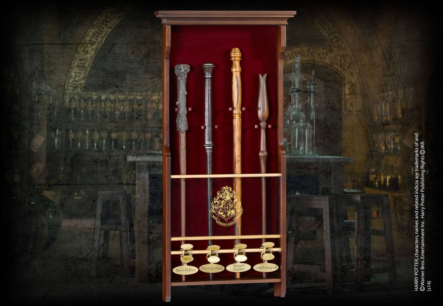 Presentación muro para 4 varitas mágica Harry Potter - Collector4u.com