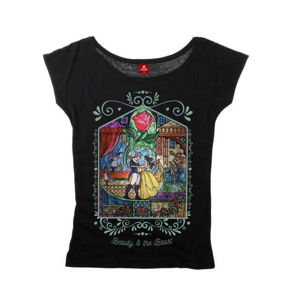 La Bella y la Bestia Camiseta Chica Window Girl talla L - Collector4U.com