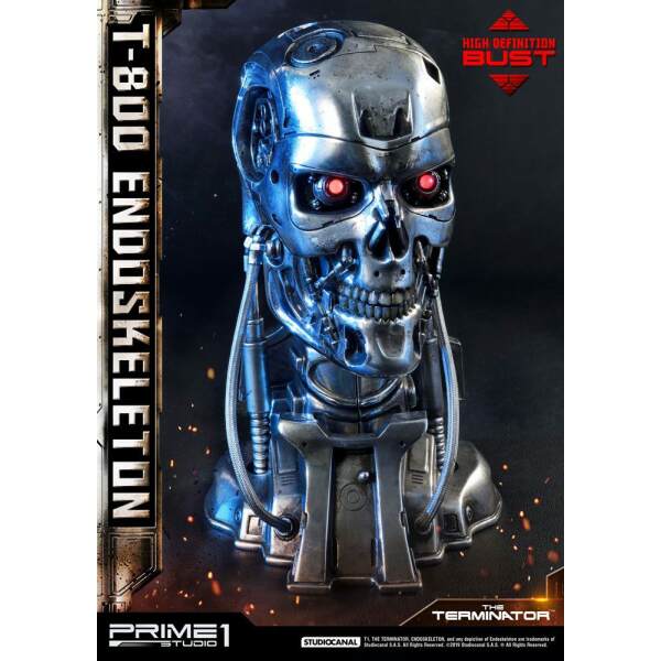 Busto T-800 Endoskeleton Terminator High Definition 1/2 22 cm Prime 1 Studio - Collector4U.com