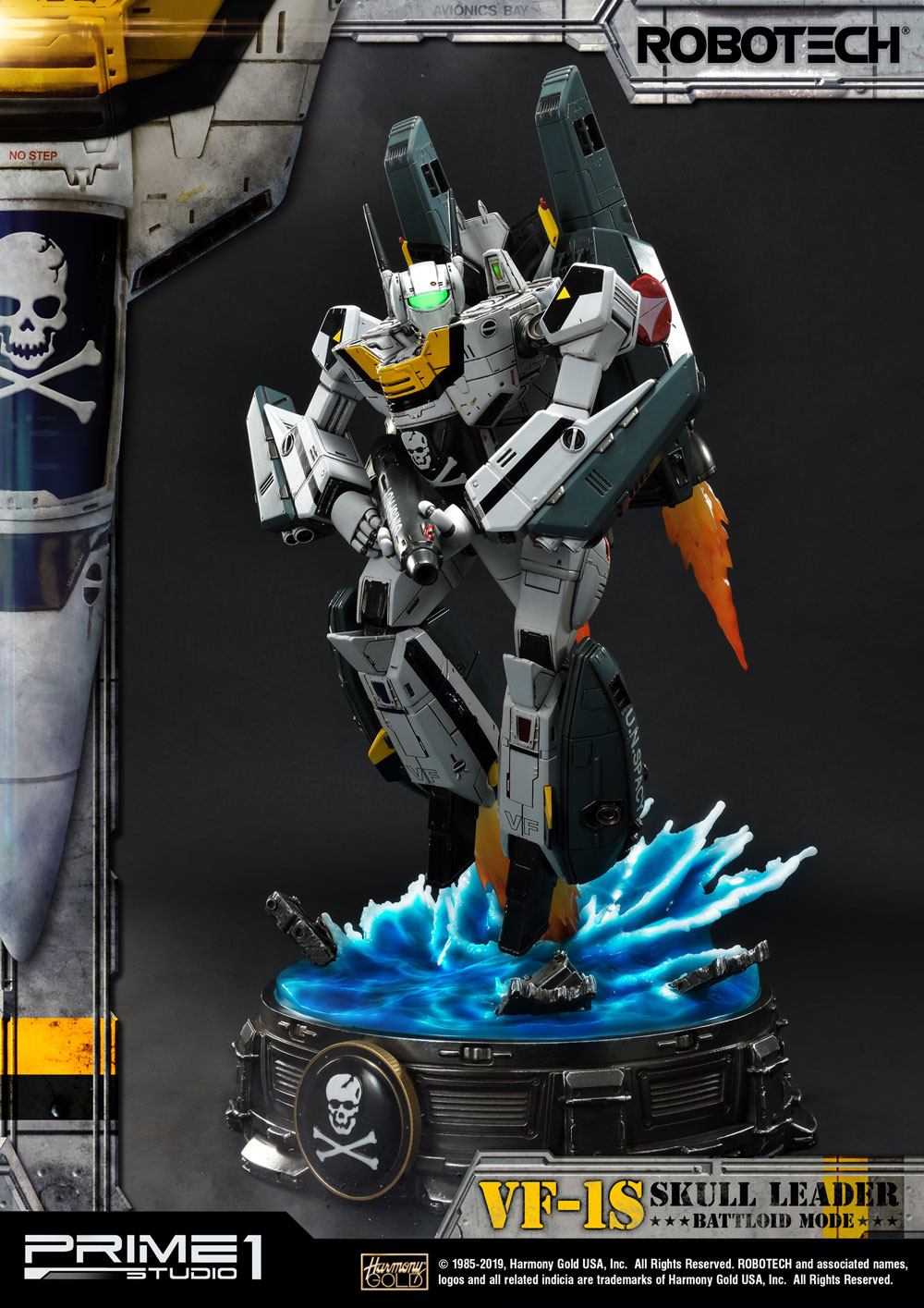 Estatua VF-1S Skull Leader Robotech Battloid Mode 67 cm Prime 1 Studio