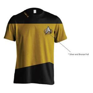 Star Trek Camiseta Uniform Yellow talla L - Collector4U.com