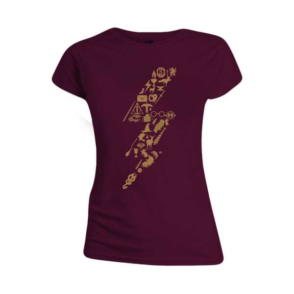 Camiseta Chica Lightning Icons Harry Potter talla XL - Collector4u.com