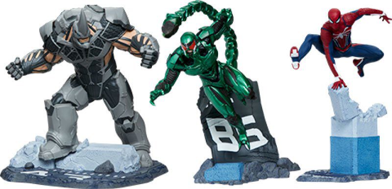 Estatuas 1/12 Spider-Man, Rhino & Scorpion Marvel’s Spider-Man 17 cm