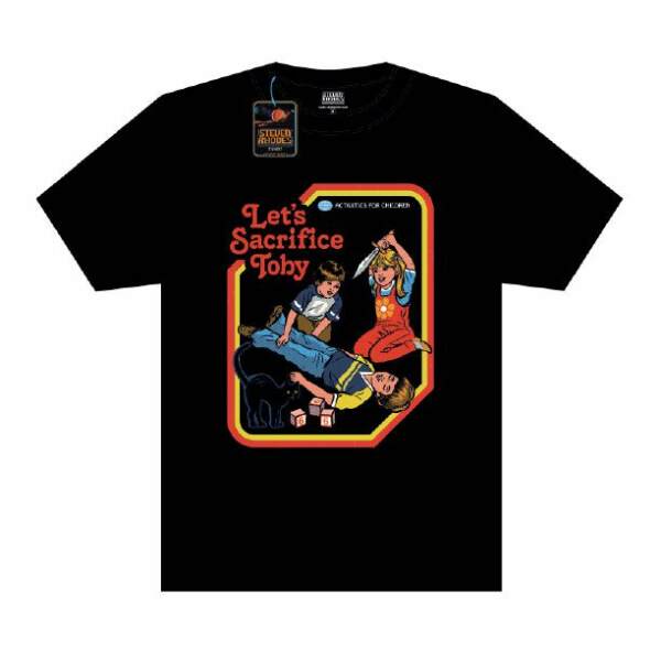 Steven Rhodes Camiseta Let's Sacrifice Toby negro talla S - Collector4U.com