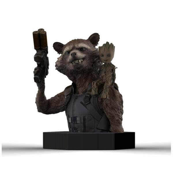 Busto 1/6 Rocket Raccoon & Groot Guardianes de la Galaxia Vol. 2 16 cm - Collector4U.com