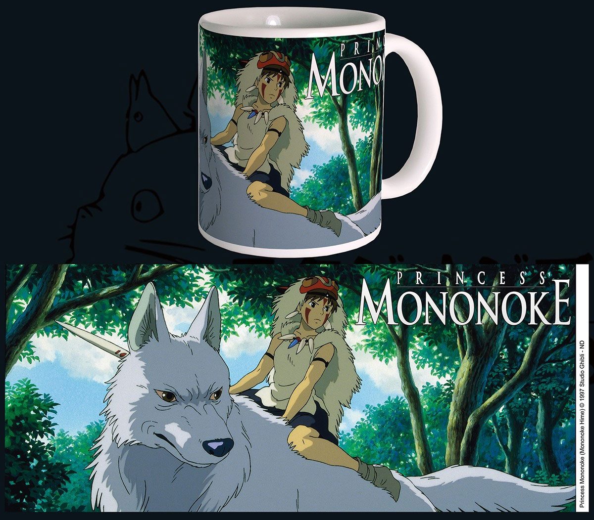 Taza Princess Mononoke Studio Ghibli Semic - Collector4U.com
