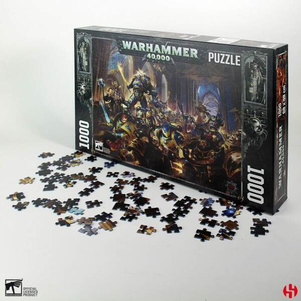 Puzzle Gulliman vs Black Legion Warhammer 40K (1000 piezas) Semic - Collector4U.com