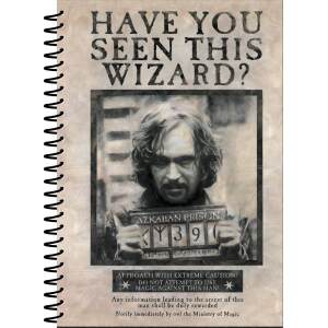 Libreta A5 Wanted Sirius Black Harry Potter - Collector4u.com