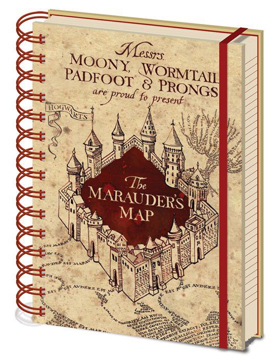 Libreta A5 Marauders Map Harry Potter - Collector4u.com