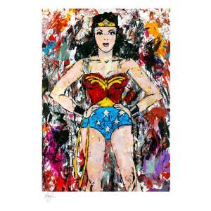 Litografia Golden Age Wonder Woman DC Comics 46 x 61 cm - Collector4u.com