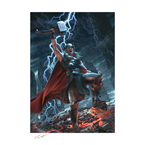 Litografia Thor: Breaker of Brimstone Marvel 46 x 61 cm - Collector4U.com