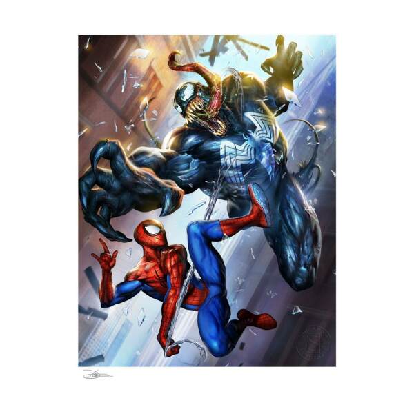 Litografia Spider-Man vs Venom Marvel 46 x 61 cm - Collector4U.com