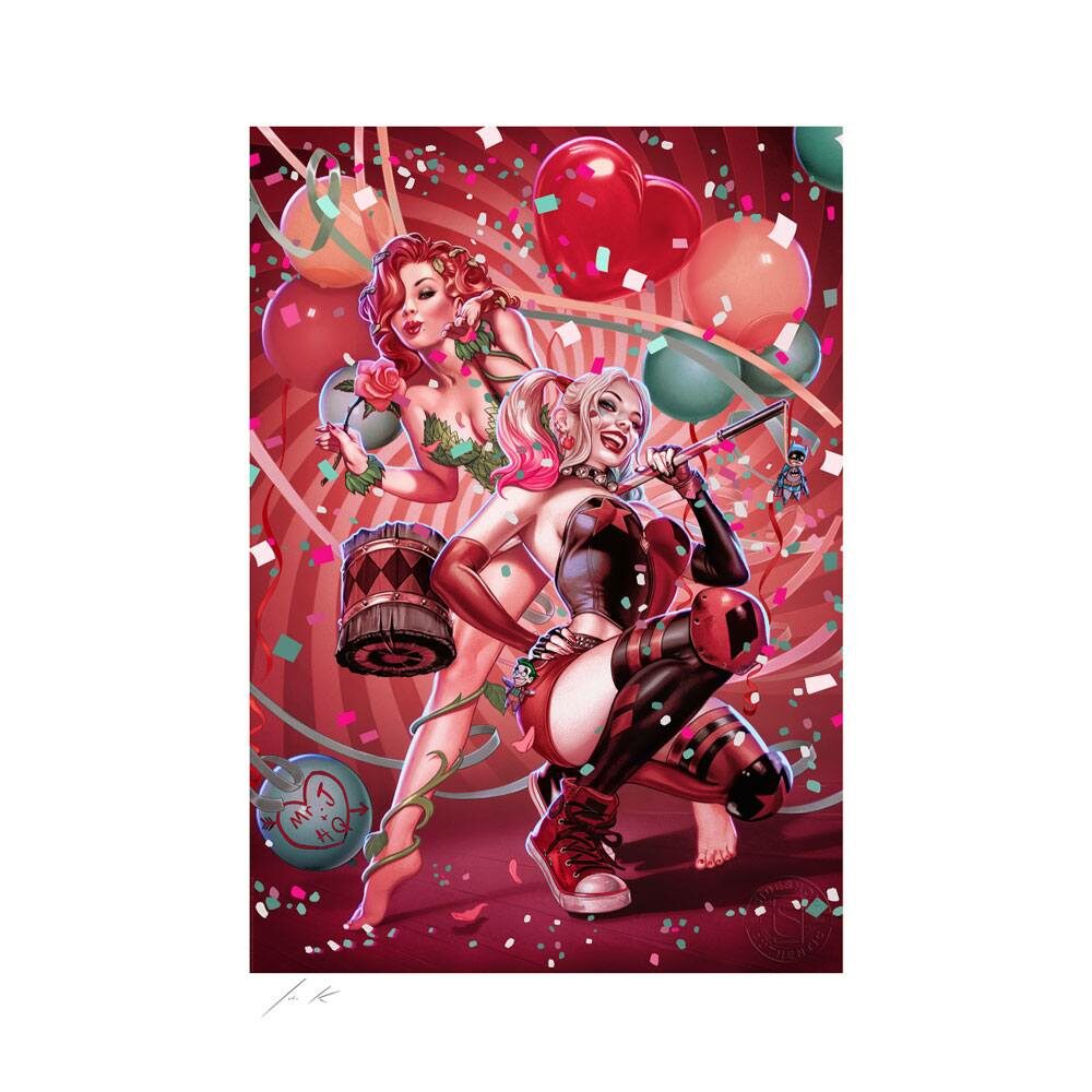 DC Comics Litografia Harley Quinn & Poison Ivy 46 x 61 cm – enmarcado - Collector4u.com