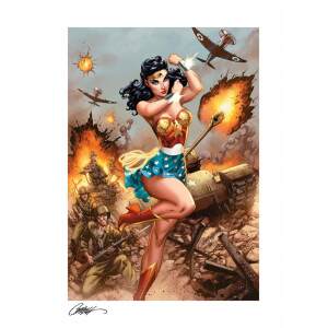 Litografia Premium Cleopsis Wonder Woman DC Comics #750: WWII 46 x 61 cm - Collector4u.com