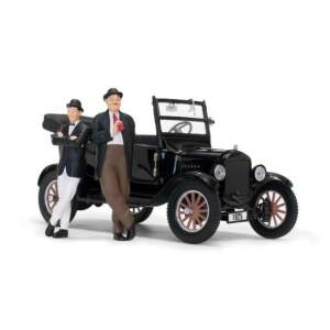 El Gordo y el Flaco Vehículo Diecast 1/24 1925 Ford Model T con Figuras - Collector4u.com