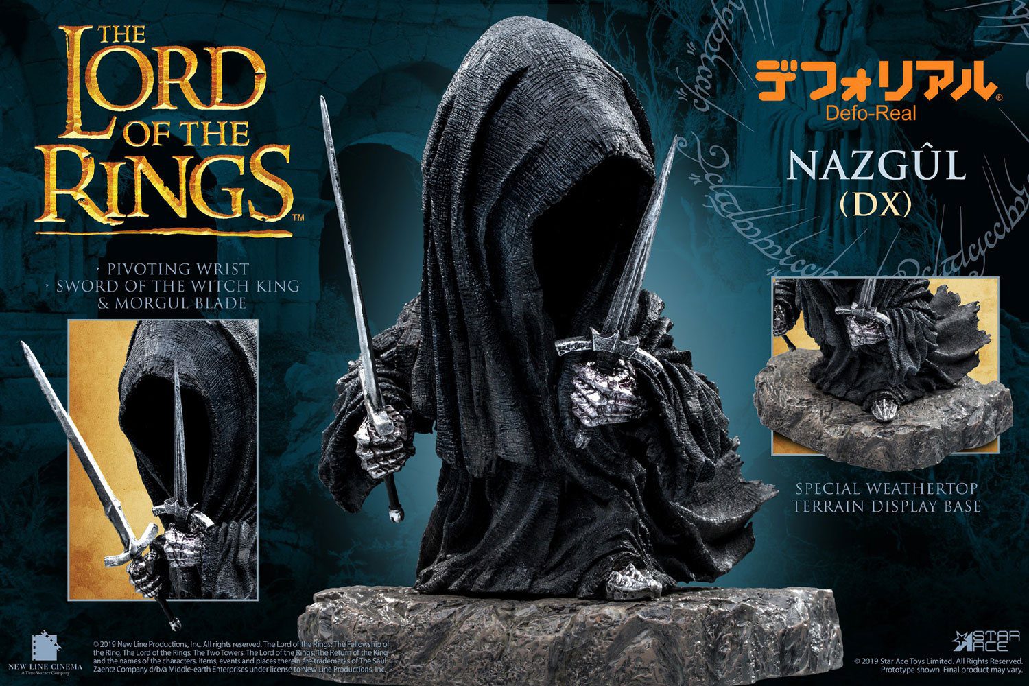 Figura Defo-Real Series Nazgul El Señor de los Anillos Deluxe Version 15 cm