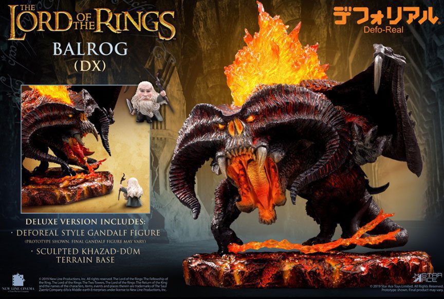 Figura Defo-Real Series Balrog El Señor de los Anillos Deluxe Version 16 cm