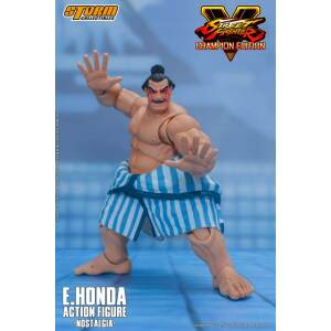 Street Fighter V Champion Edition Figura 1/12 E. Honda Nostalgia Costume 18 cm - Collector4U.com