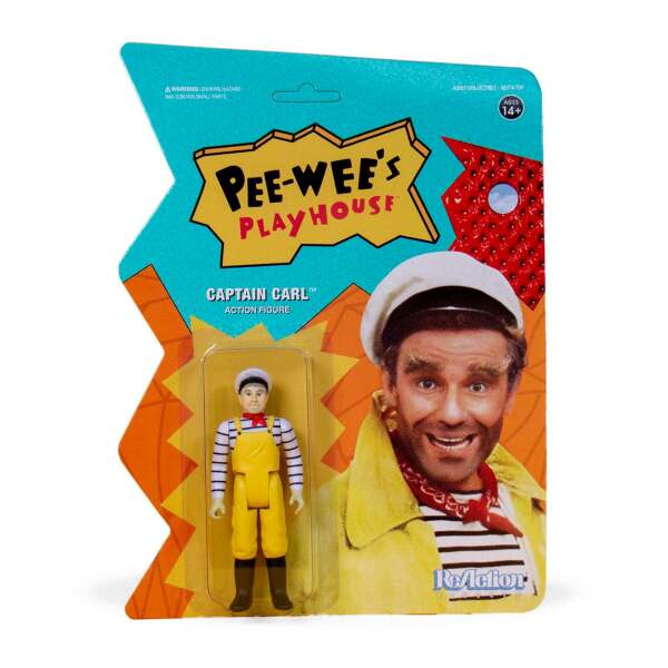 Pee-wee's Playhouse Figura ReAction Captain Carl 10 cm - Collector4U.com