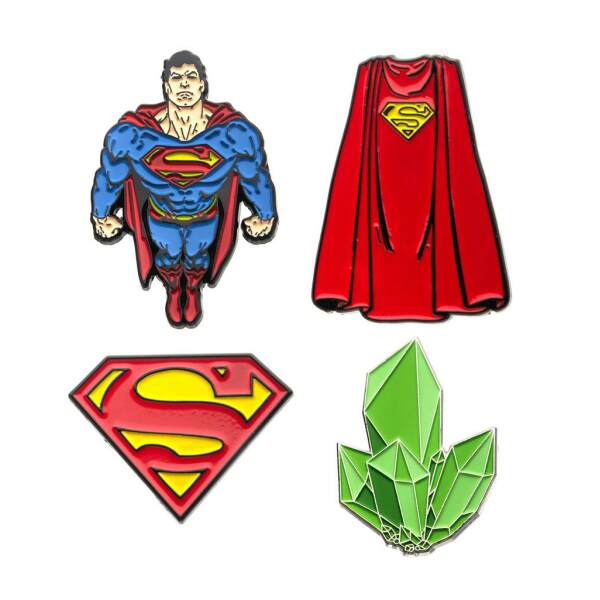 Pack de 4 Pins Superman DC Comics - Collector4u.com
