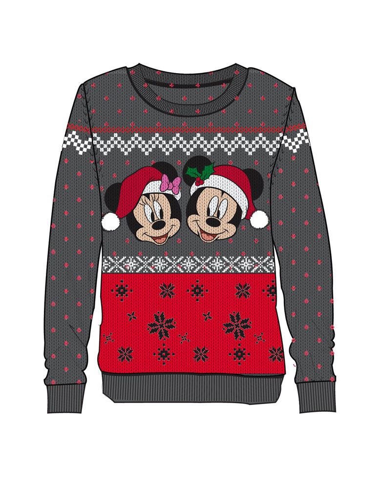 Suéter Chica Christmas Mickey & Minnie Disney talla S