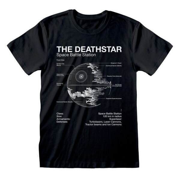 Star Wars Camiseta Death Star Sketch talla M - Collector4U.com