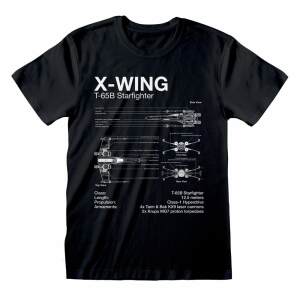 Camiseta X-Wing Sketch Star Wars talla L - Collector4U.com