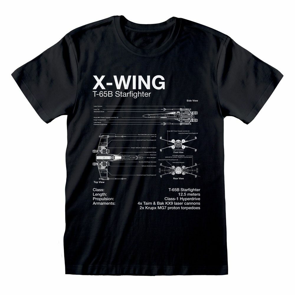 Star Wars Camiseta X-Wing Sketch talla L - Collector4u.com