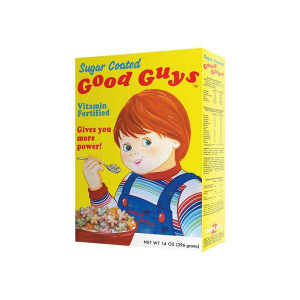 Caja de cereales Good Guys Chucky: el muńeco diabólico 2 Réplica 1/1 - Collector4u.com