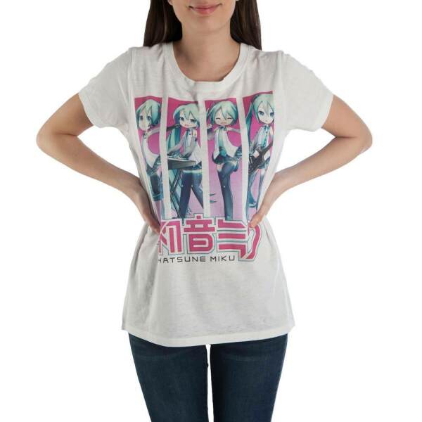 Hatsune Miku Camiseta Chica 4 Poses talla L - Collector4u.com